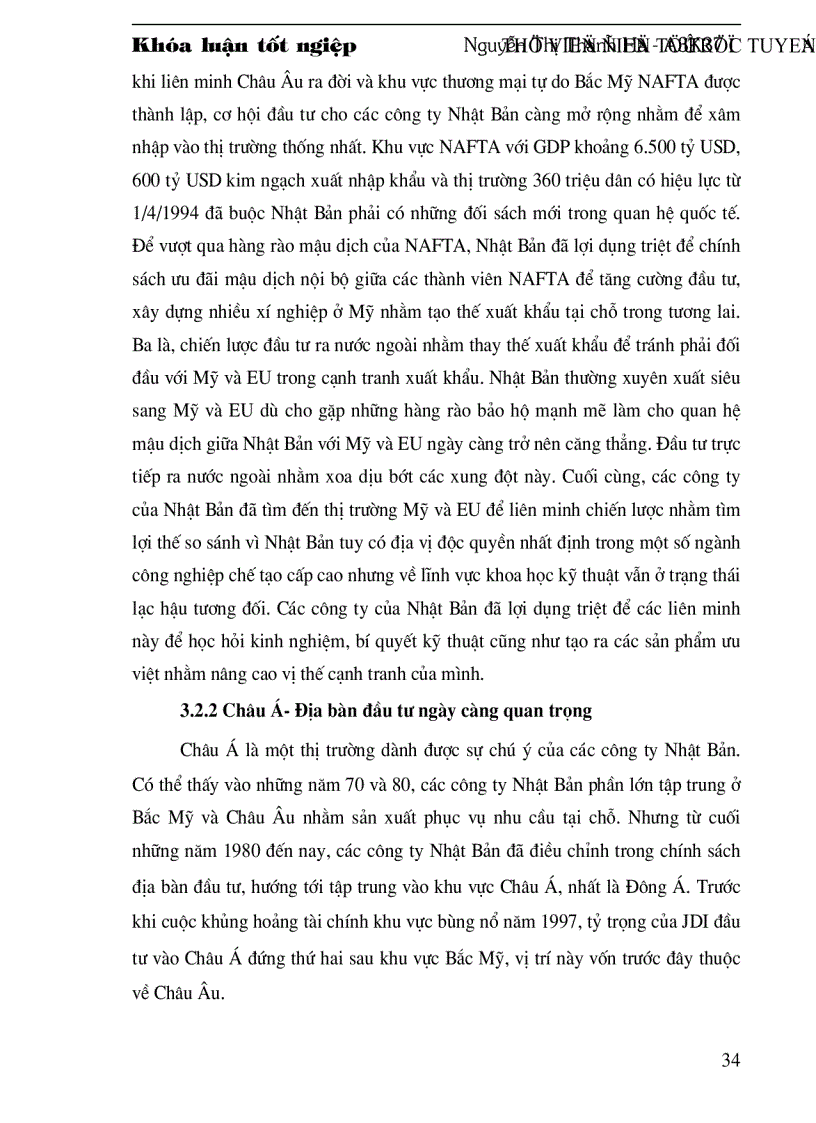 image for page Tình hình đầu tư trực tiếp ra nước ngoài của Nhật Bản từ năm 1990 và một số giải pháp nhằm tăng cường thu hút đầu tư của Nhật Bản vào Việt Nam