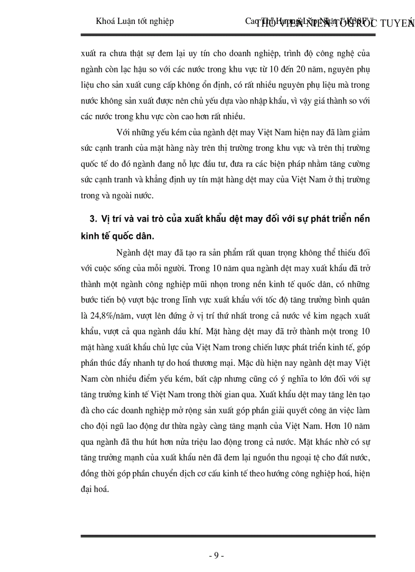 image for page Thực trạng định hướng và giải pháp phát triển ngành dệt may xuất khẩu Việt Nam