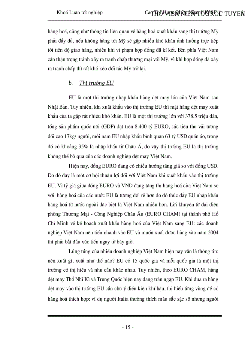 image for page Thực trạng định hướng và giải pháp phát triển ngành dệt may xuất khẩu Việt Nam