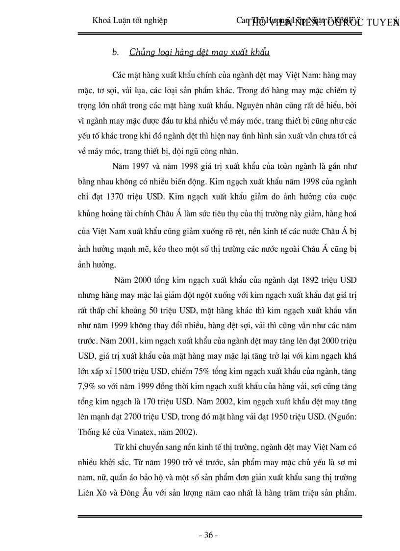 image for page Thực trạng định hướng và giải pháp phát triển ngành dệt may xuất khẩu Việt Nam