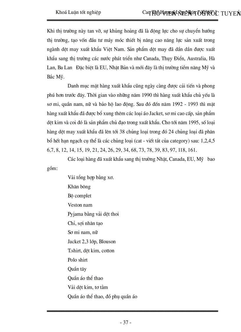 image for page Thực trạng định hướng và giải pháp phát triển ngành dệt may xuất khẩu Việt Nam