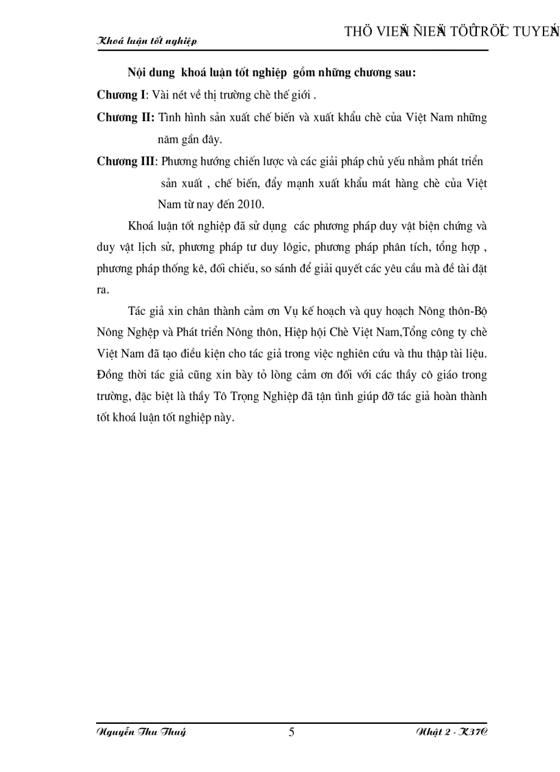 image for page Vài nét về thị trường chè và tình hình sản xuất chế biến xuất khẩu mặt hàng này ở Việt Nam những năm gần đây