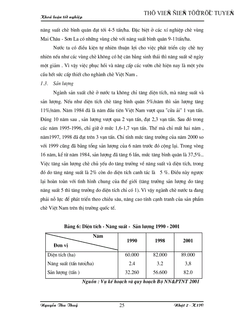 image for page Vài nét về thị trường chè và tình hình sản xuất chế biến xuất khẩu mặt hàng này ở Việt Nam những năm gần đây