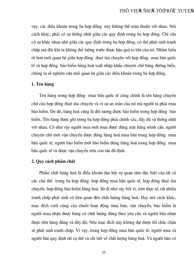 image for page Mối quan hệ và những tranh chấp thường phát sinh từ mối quan hệ giữa hợp đồng thuê tàu chuyến với hợp đồng mua bán quốc tế và hợp đồng bảo hiểm hàng hoá xuất nhập khẩu chuyên chở