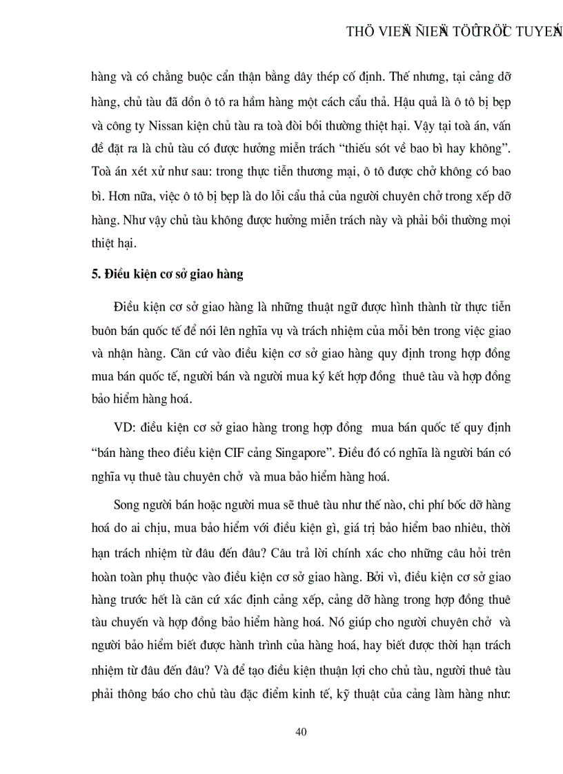 image for page Mối quan hệ và những tranh chấp thường phát sinh từ mối quan hệ giữa hợp đồng thuê tàu chuyến với hợp đồng mua bán quốc tế và hợp đồng bảo hiểm hàng hoá xuất nhập khẩu chuyên chở