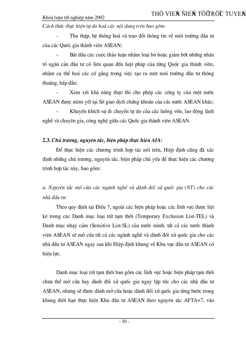 image for page Khu vực đầu tư ASEAN AIA và giải pháp cải thiện môi trường đầu tư của Việt Nam trong quá trình tham gia AIA