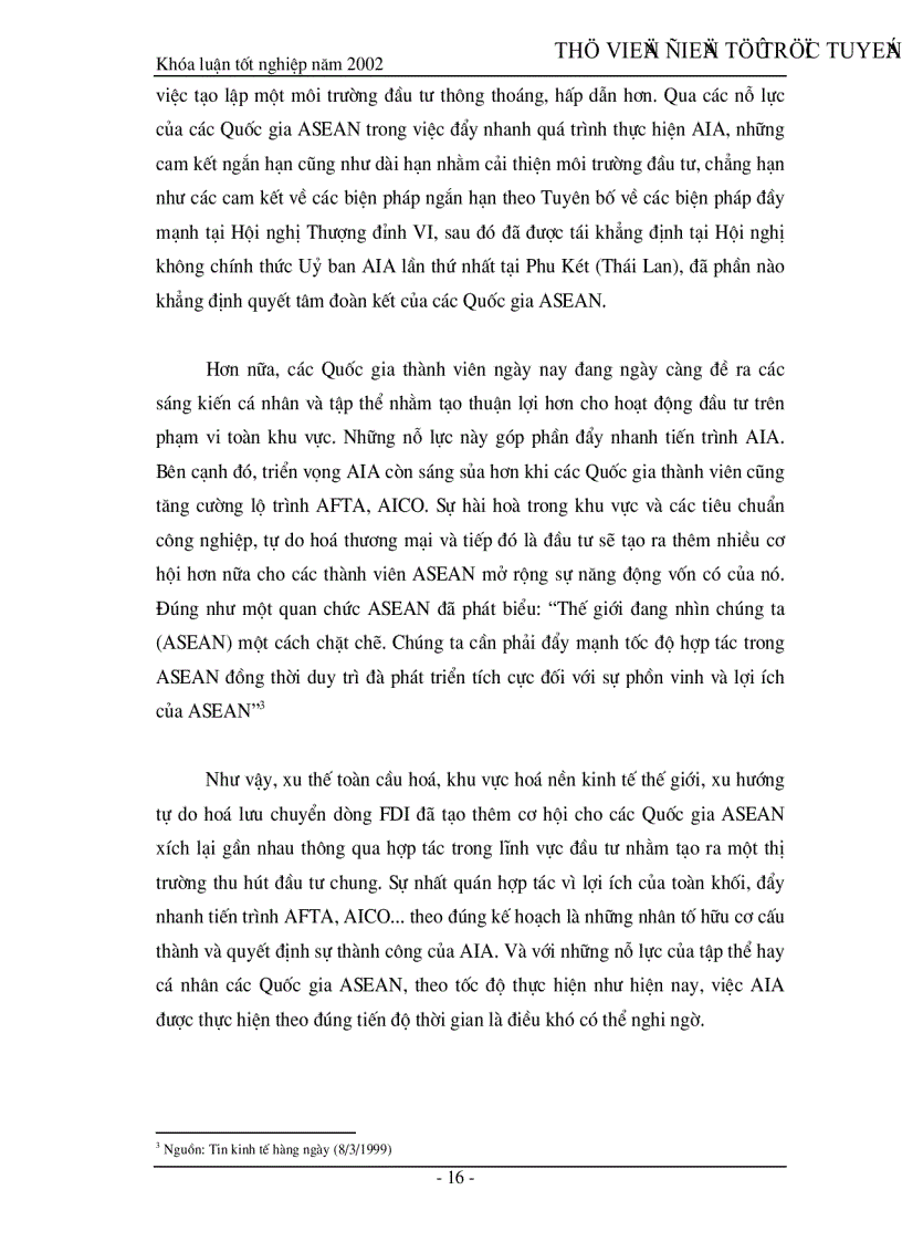 image for page Khu vực đầu tư ASEAN AIA và giải pháp cải thiện môi trường đầu tư của Việt Nam trong quá trình tham gia AIA