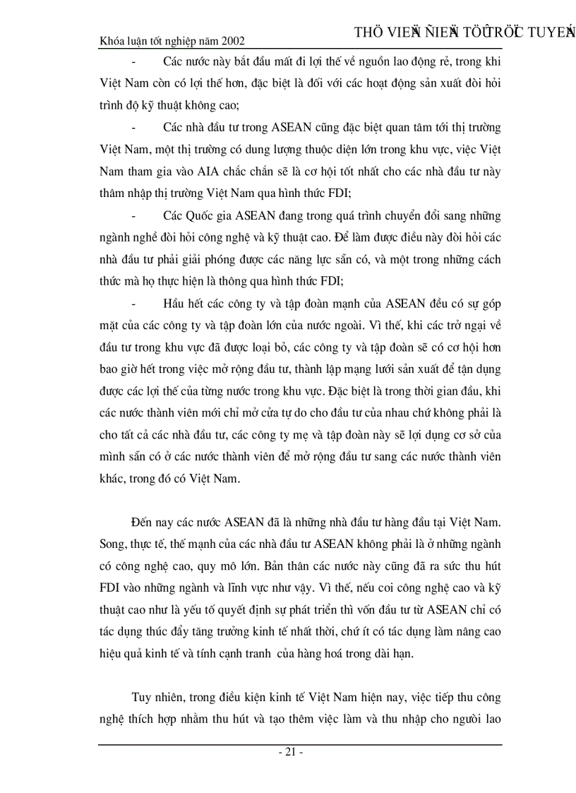 image for page Khu vực đầu tư ASEAN AIA và giải pháp cải thiện môi trường đầu tư của Việt Nam trong quá trình tham gia AIA