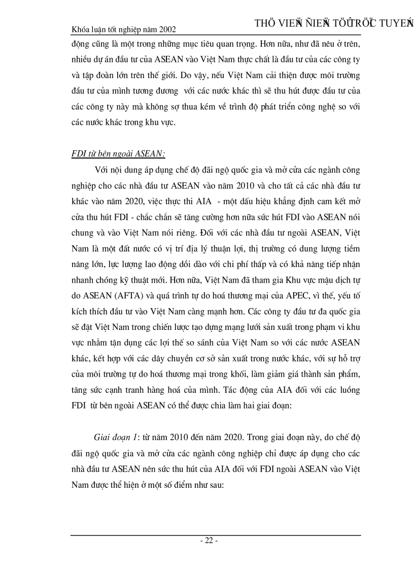 image for page Khu vực đầu tư ASEAN AIA và giải pháp cải thiện môi trường đầu tư của Việt Nam trong quá trình tham gia AIA