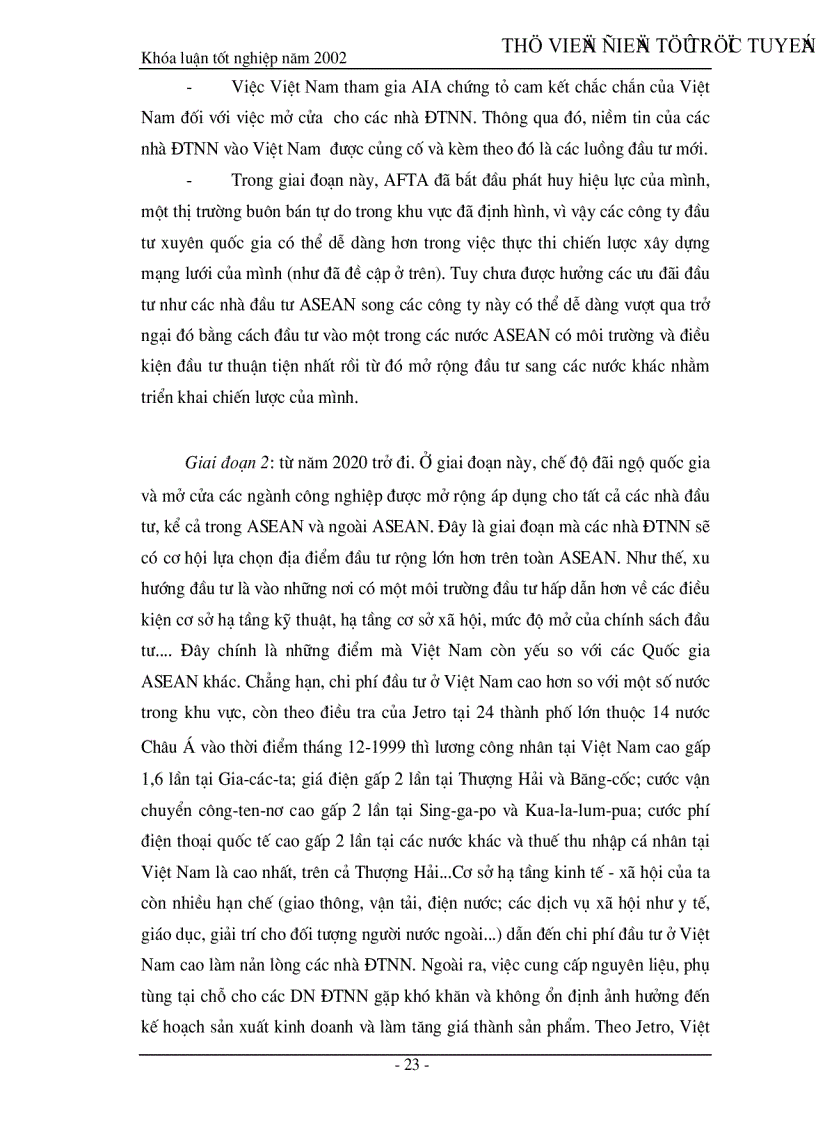 image for page Khu vực đầu tư ASEAN AIA và giải pháp cải thiện môi trường đầu tư của Việt Nam trong quá trình tham gia AIA