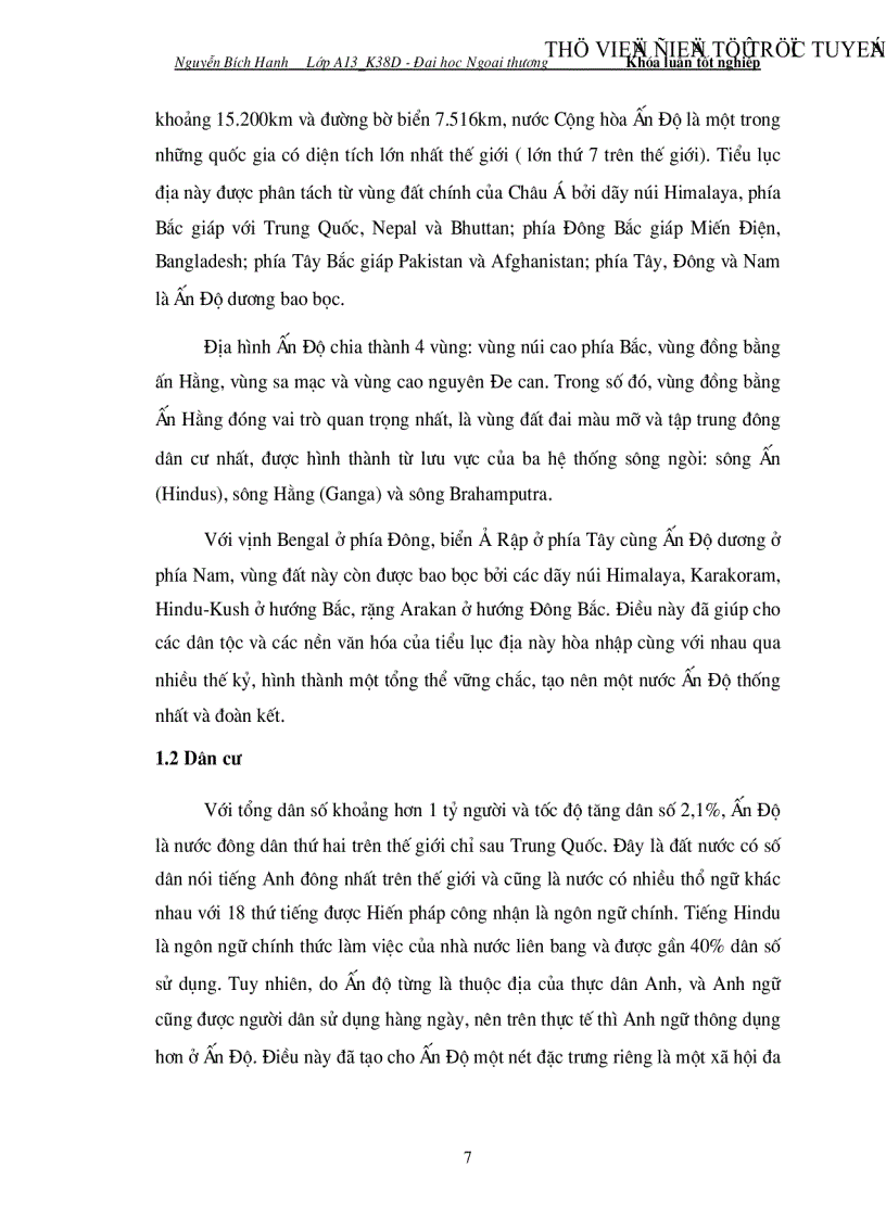 image for page Thị trường ấn Độ và mối quan hệ hợp tác thương mại Việt Nam ấn Độ