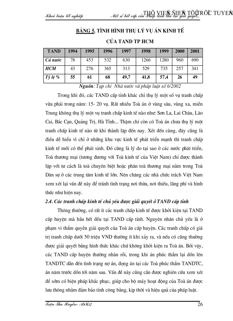 image for page Một số bất cập của Pháp lệnh thủ tục giải quyết các vụ án kinh tế và giải pháp hoàn thiện