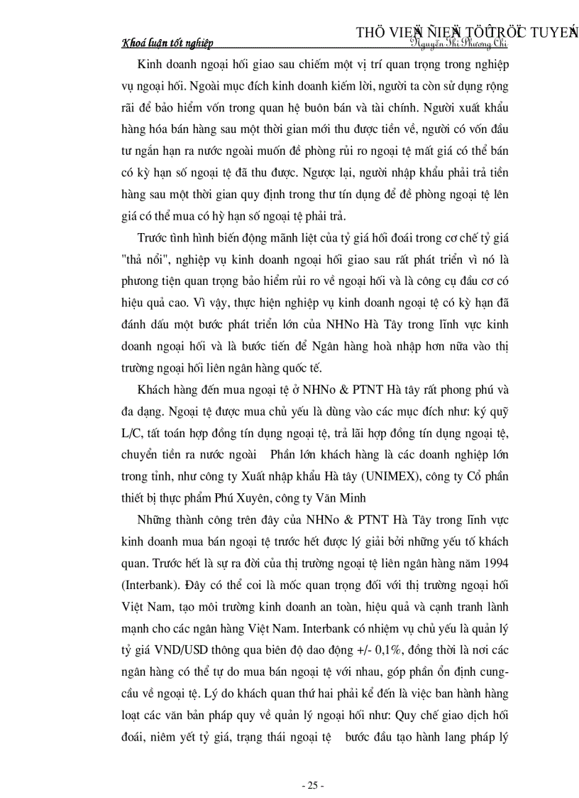 image for page Tìm hiểu một số vấn đề về hoạt động của NHNo PTNT tỉnh Hà Tây góp phần mở rộng quan hệ kinh tế đối ngoại của nước ta trong giai đoạn hiện nay