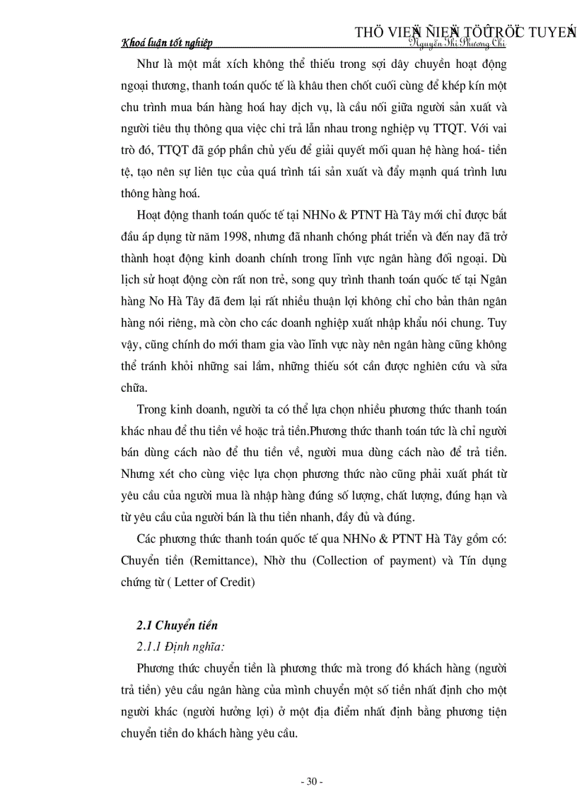 image for page Tìm hiểu một số vấn đề về hoạt động của NHNo PTNT tỉnh Hà Tây góp phần mở rộng quan hệ kinh tế đối ngoại của nước ta trong giai đoạn hiện nay