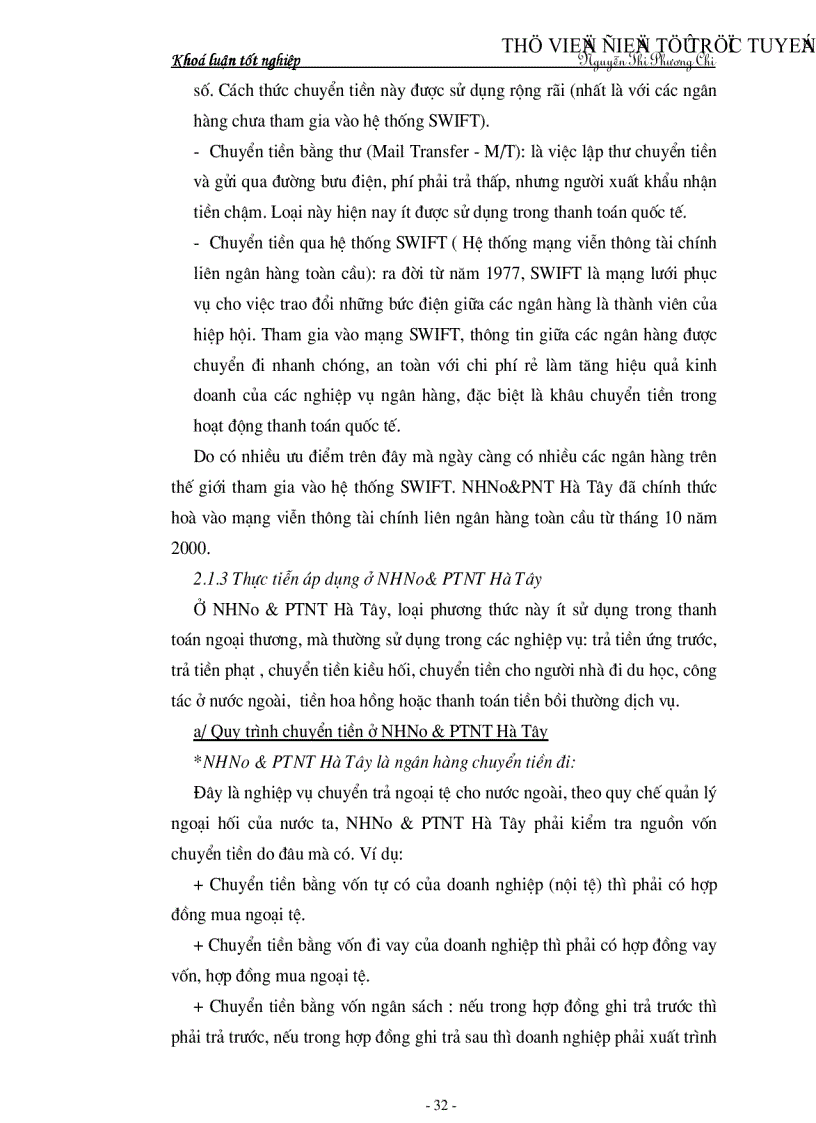 image for page Tìm hiểu một số vấn đề về hoạt động của NHNo PTNT tỉnh Hà Tây góp phần mở rộng quan hệ kinh tế đối ngoại của nước ta trong giai đoạn hiện nay