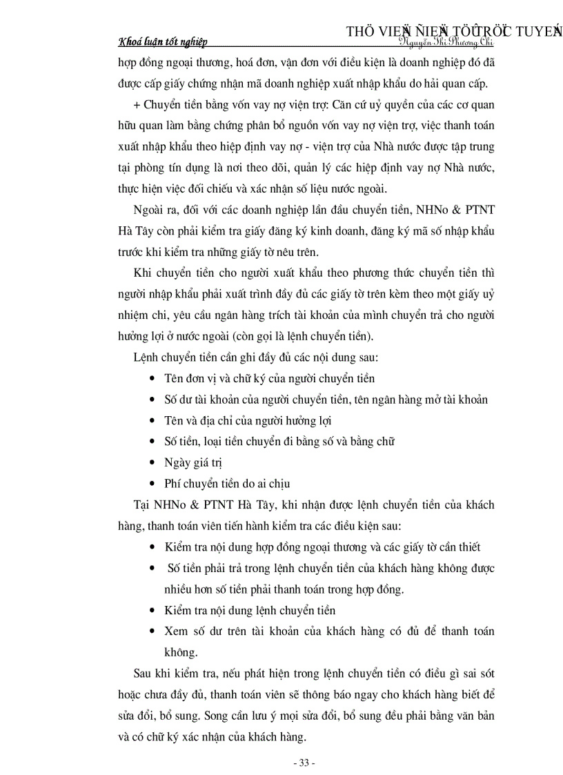 image for page Tìm hiểu một số vấn đề về hoạt động của NHNo PTNT tỉnh Hà Tây góp phần mở rộng quan hệ kinh tế đối ngoại của nước ta trong giai đoạn hiện nay