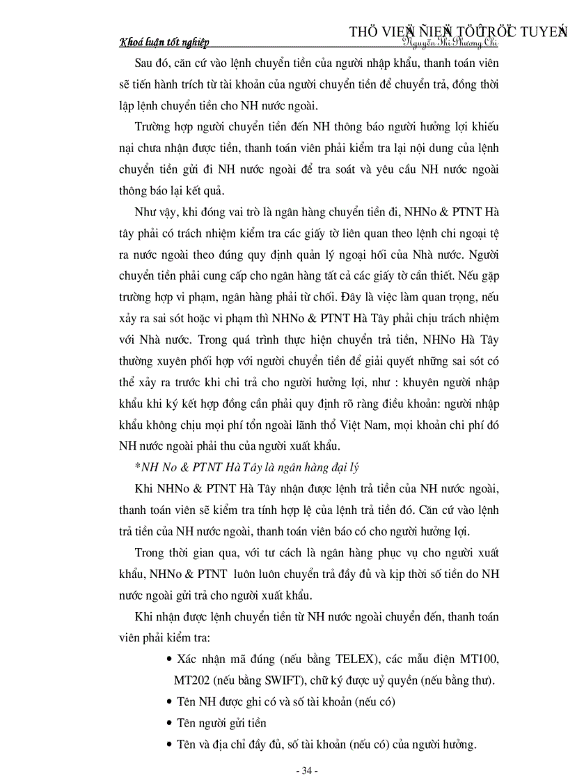 image for page Tìm hiểu một số vấn đề về hoạt động của NHNo PTNT tỉnh Hà Tây góp phần mở rộng quan hệ kinh tế đối ngoại của nước ta trong giai đoạn hiện nay