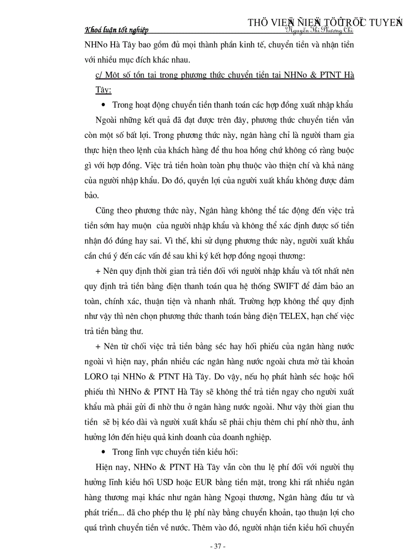 image for page Tìm hiểu một số vấn đề về hoạt động của NHNo PTNT tỉnh Hà Tây góp phần mở rộng quan hệ kinh tế đối ngoại của nước ta trong giai đoạn hiện nay