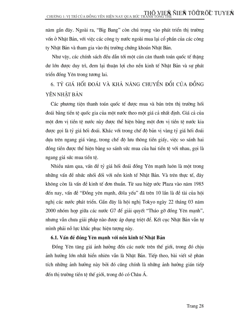 image for page Đồng Yên Nhật Bản hiện nay và ảnh hưởng của nó đến thị trường tiền tệ Châu á