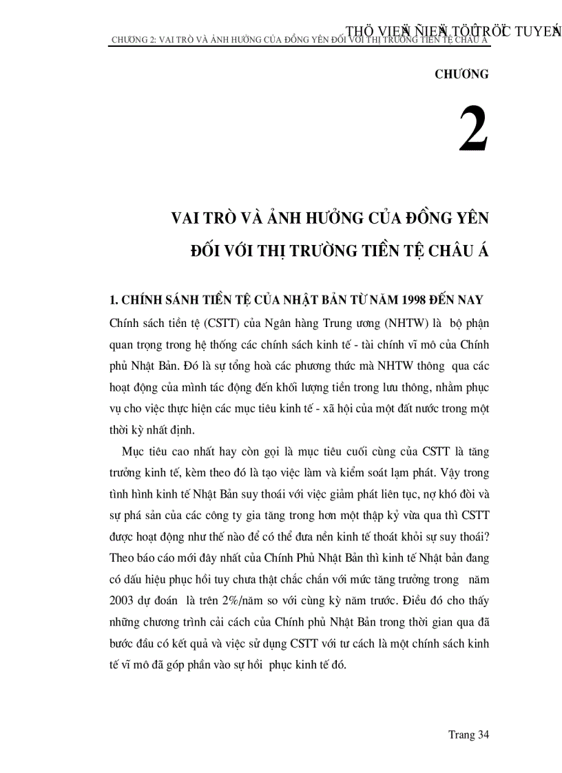 image for page Đồng Yên Nhật Bản hiện nay và ảnh hưởng của nó đến thị trường tiền tệ Châu á