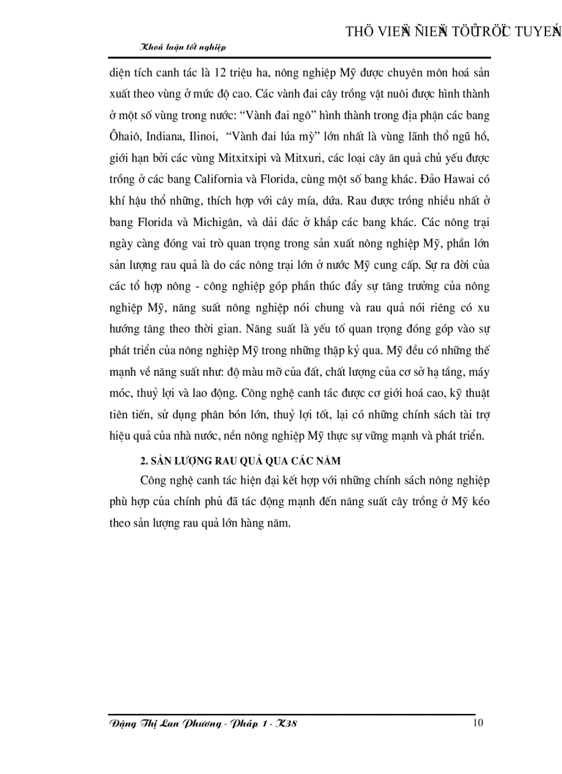 image for page Giải pháp mở rộng xuất khẩu rau quả của Việt nam vào thị trường Mỹ