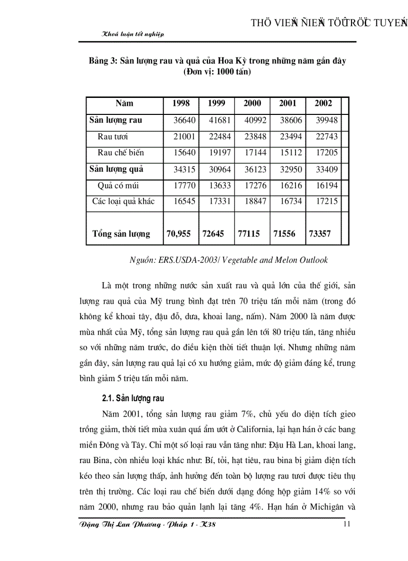 image for page Giải pháp mở rộng xuất khẩu rau quả của Việt nam vào thị trường Mỹ