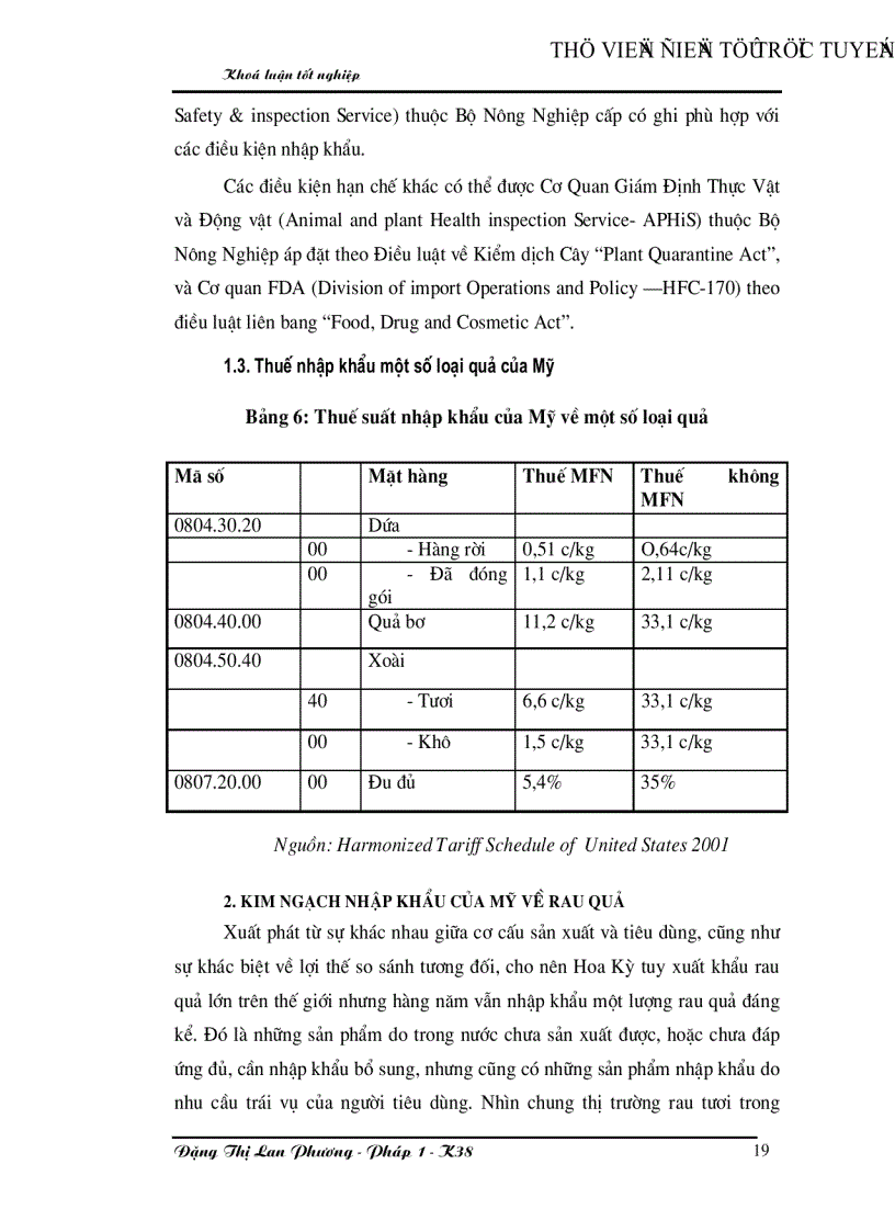 image for page Giải pháp mở rộng xuất khẩu rau quả của Việt nam vào thị trường Mỹ