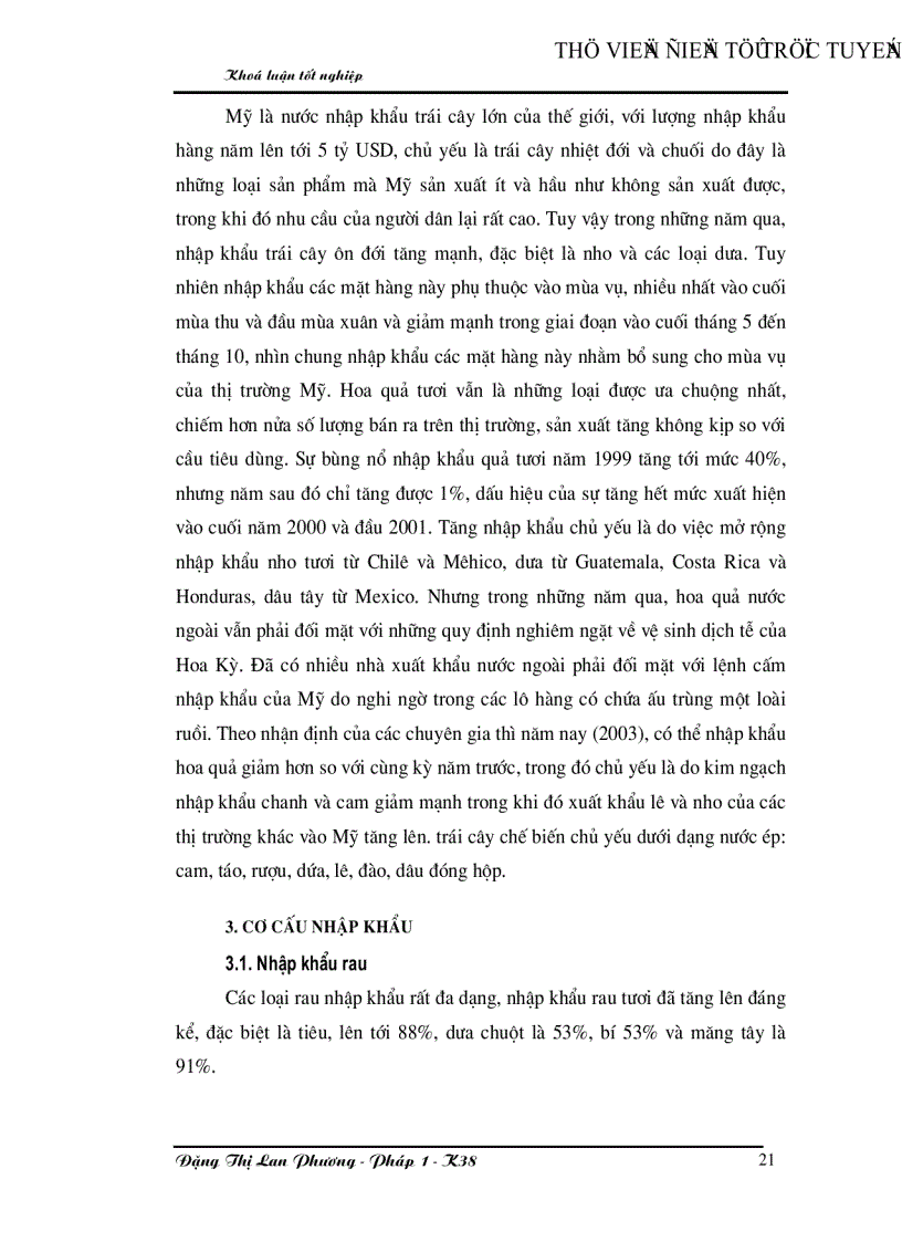 image for page Giải pháp mở rộng xuất khẩu rau quả của Việt nam vào thị trường Mỹ