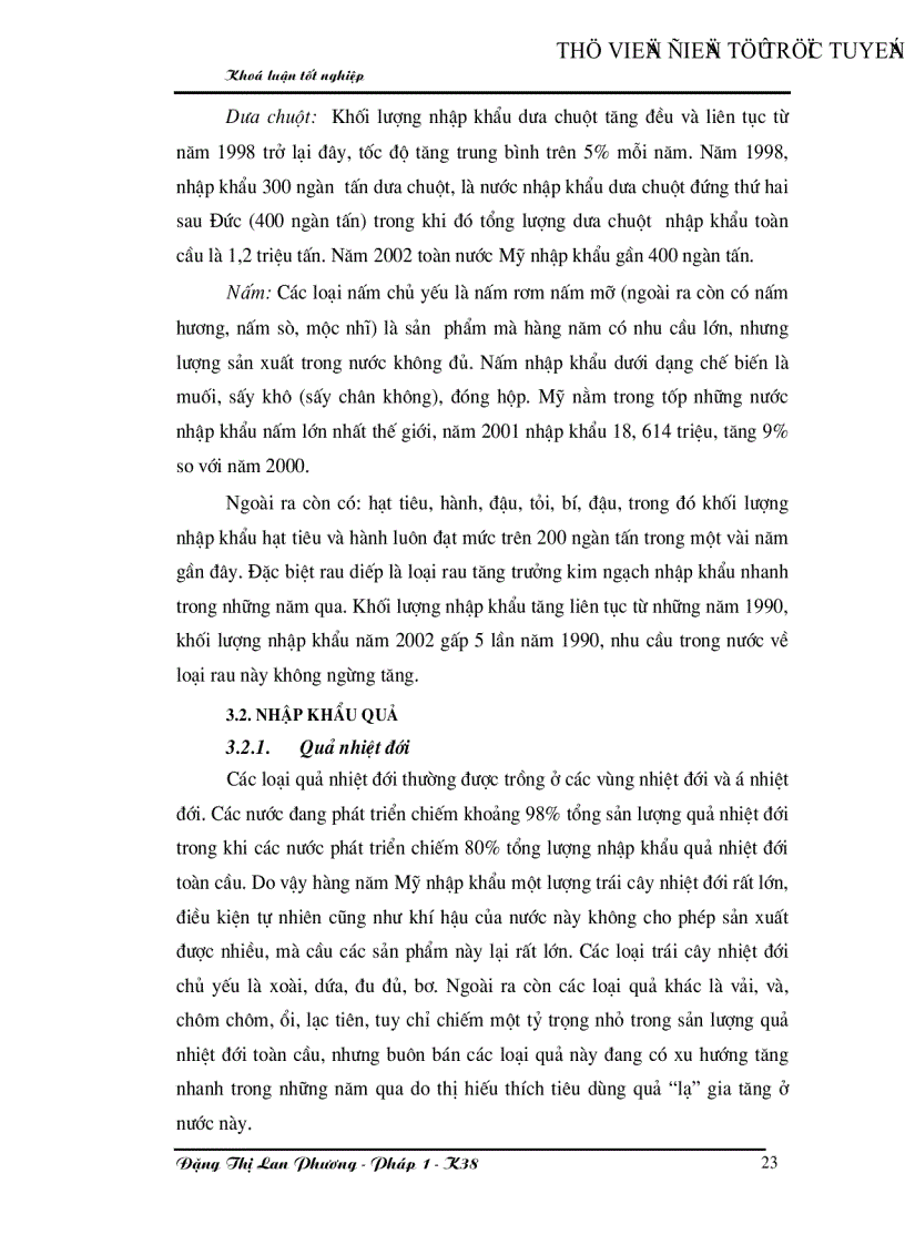 image for page Giải pháp mở rộng xuất khẩu rau quả của Việt nam vào thị trường Mỹ