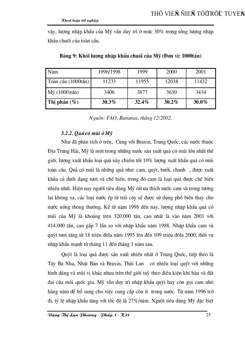 image for page Giải pháp mở rộng xuất khẩu rau quả của Việt nam vào thị trường Mỹ
