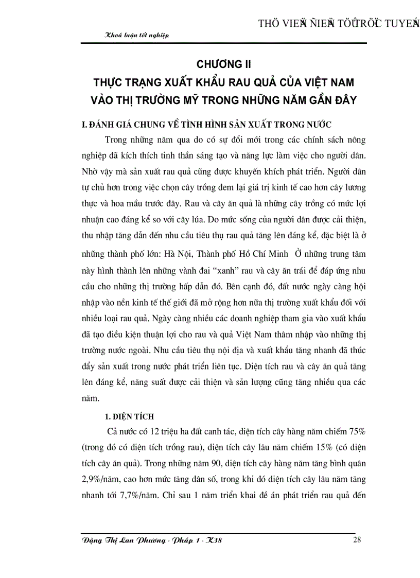 image for page Giải pháp mở rộng xuất khẩu rau quả của Việt nam vào thị trường Mỹ