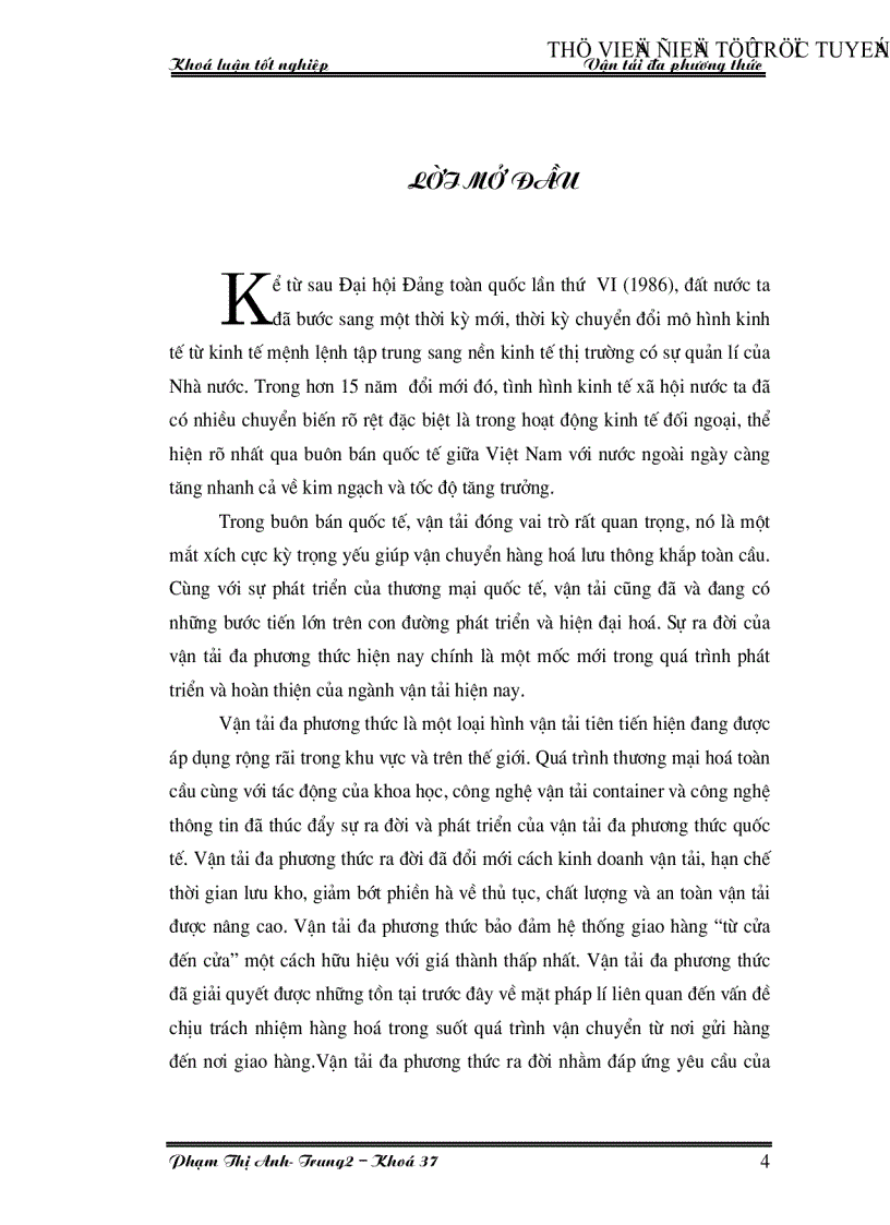 image for page Vận tải đa phương thức thực trạng và các giải pháp phát triển vận tải đa phương thức ở Việt Nam