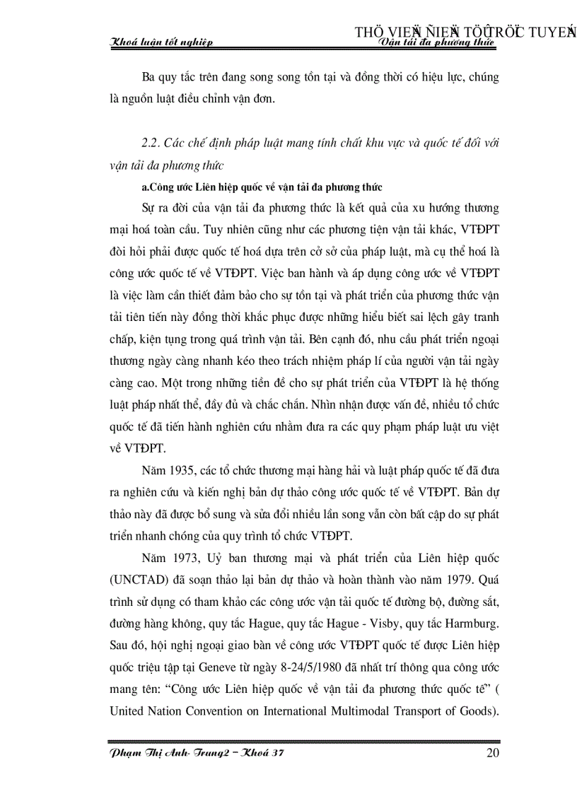 image for page Vận tải đa phương thức thực trạng và các giải pháp phát triển vận tải đa phương thức ở Việt Nam