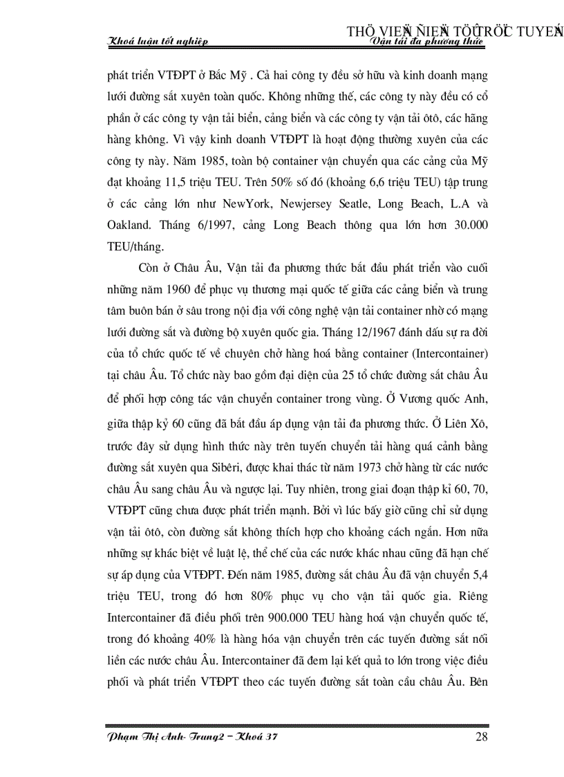 image for page Vận tải đa phương thức thực trạng và các giải pháp phát triển vận tải đa phương thức ở Việt Nam