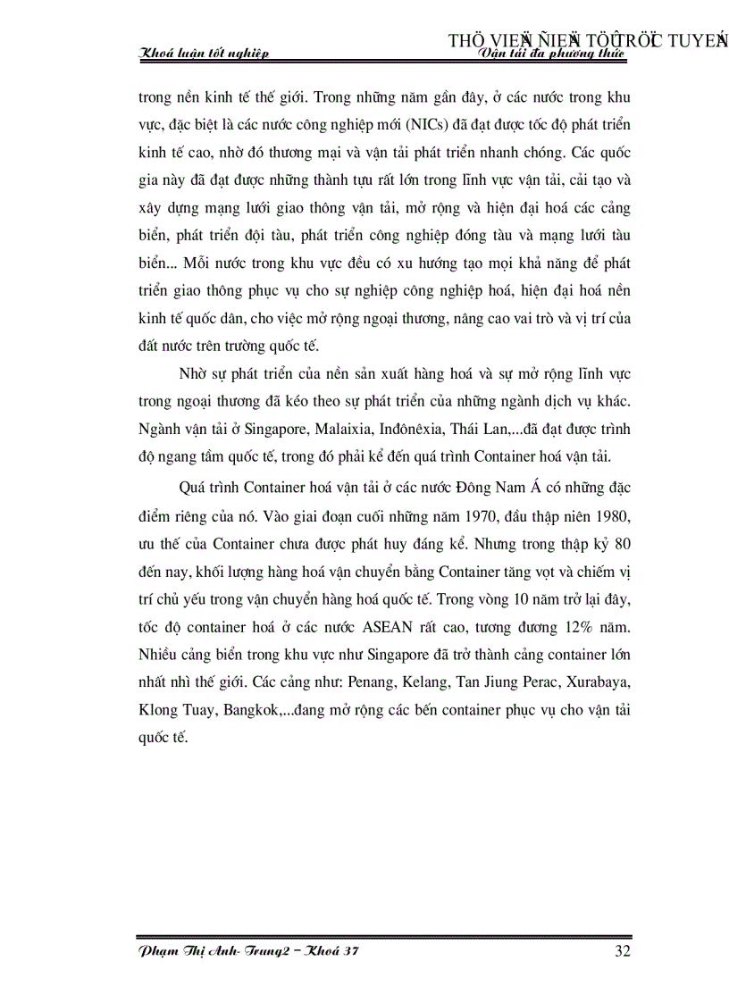 image for page Vận tải đa phương thức thực trạng và các giải pháp phát triển vận tải đa phương thức ở Việt Nam