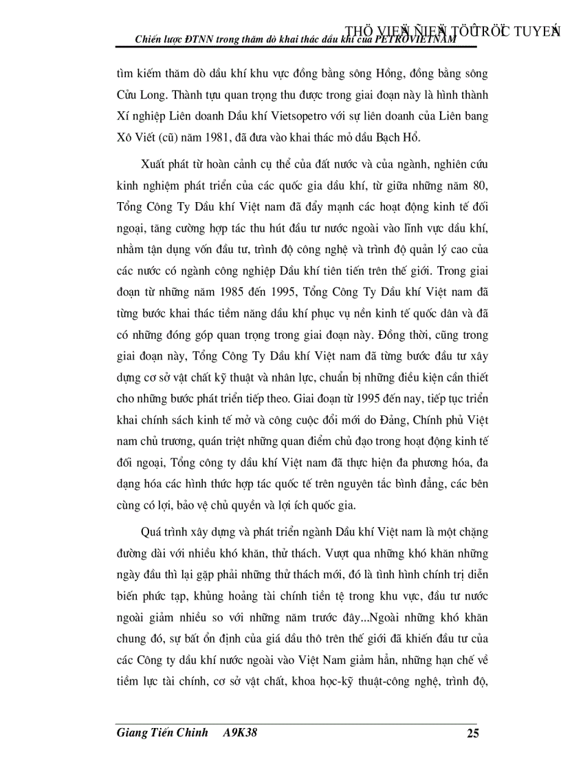 image for page Chiến lược đầu tư nước ngoài trong thăm dò khai thác dầu khí của Tổng công ty Dầu khí Việt Nam