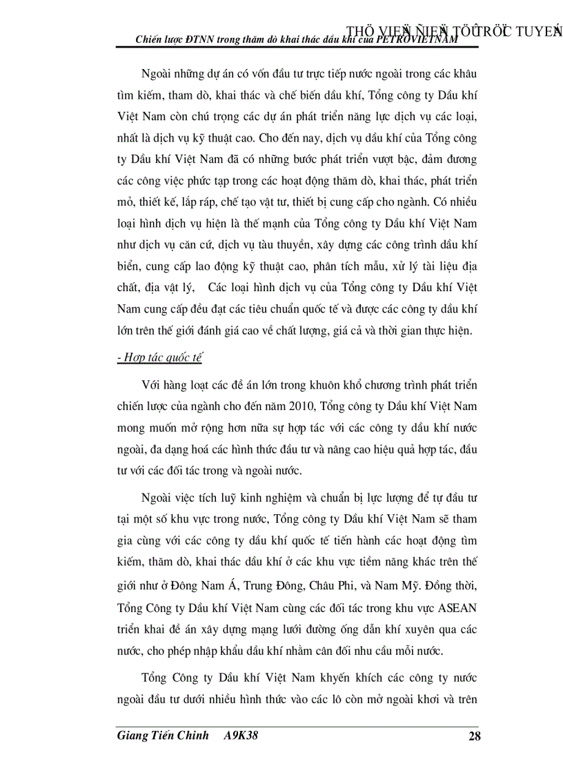 image for page Chiến lược đầu tư nước ngoài trong thăm dò khai thác dầu khí của Tổng công ty Dầu khí Việt Nam