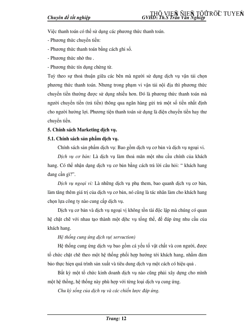 image for page Một số giải pháp hoàn thiện dịch vụ vận tải biển tại công ty Sông Thu