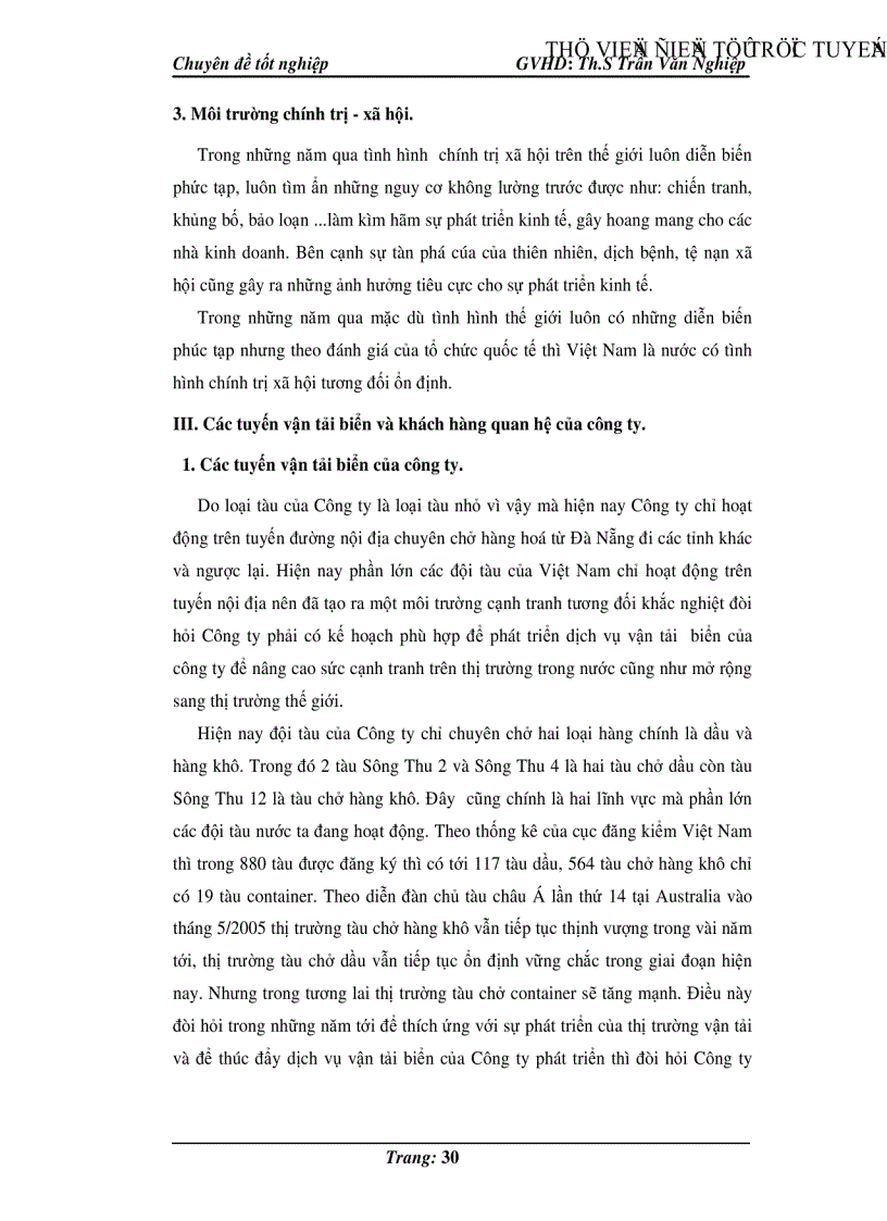 image for page Một số giải pháp hoàn thiện dịch vụ vận tải biển tại công ty Sông Thu