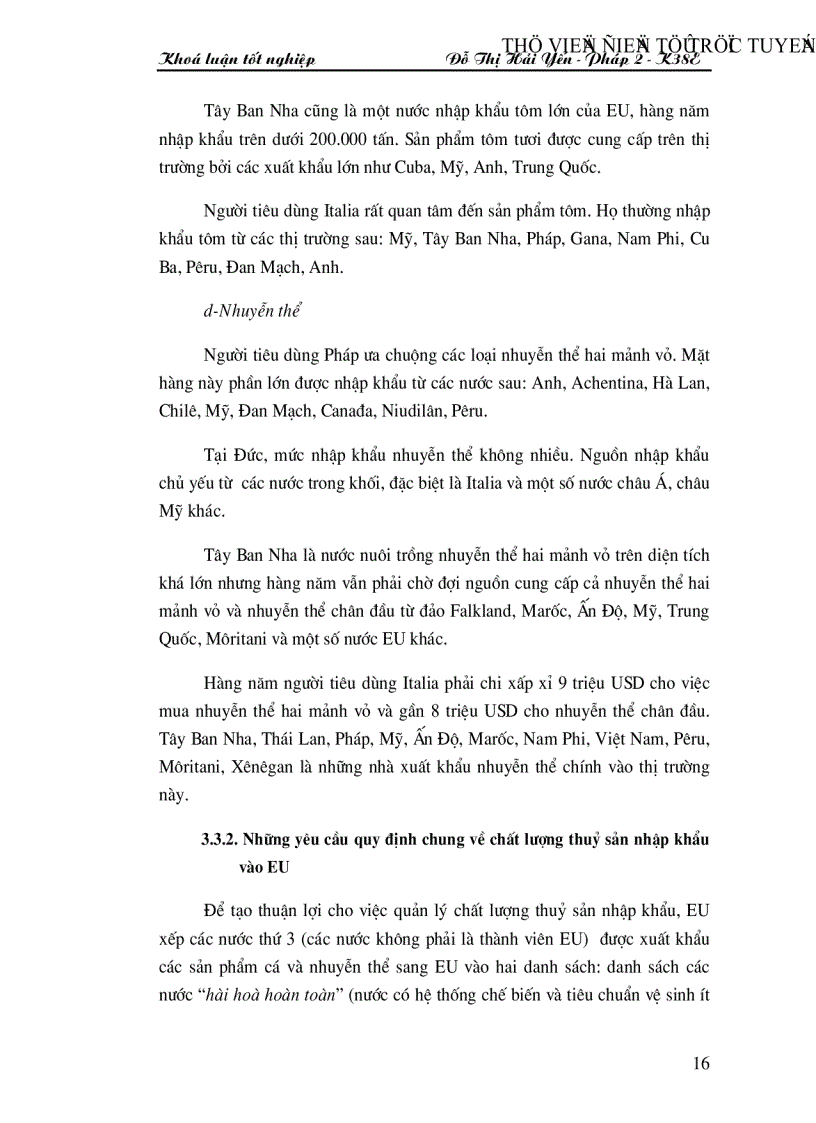 image for page Chiến lược xuất khẩu thuỷ sản của Việt Nam nhằm đáp ứng tốt nhất những quy định hiện nay của thị trường EU trong xu thế hội nhập