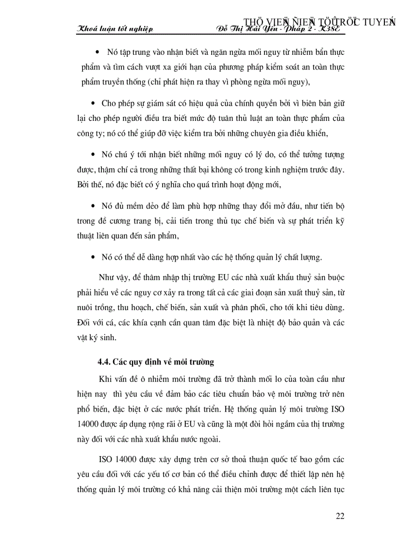 image for page Chiến lược xuất khẩu thuỷ sản của Việt Nam nhằm đáp ứng tốt nhất những quy định hiện nay của thị trường EU trong xu thế hội nhập