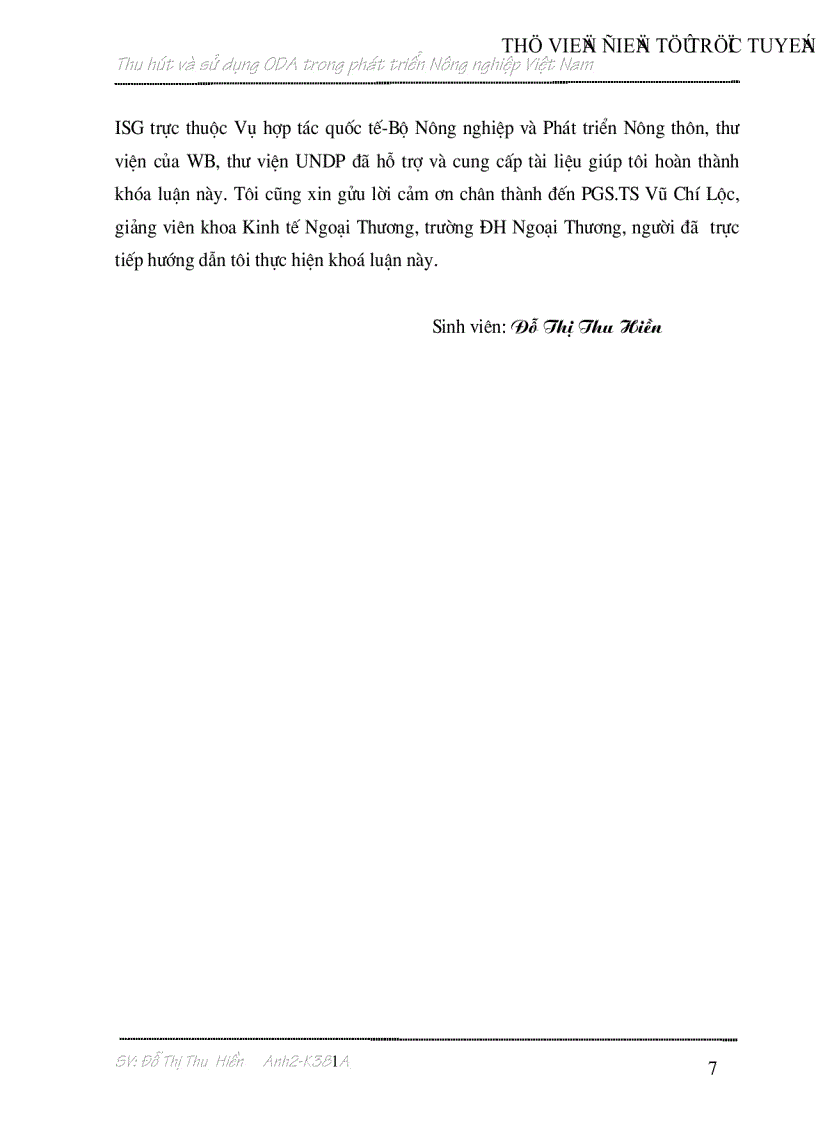 image for page Thu hút và sử dụng nguồn vốn hỗ trợ chính thức trong phát triển Nông nghiệp Việt Nam