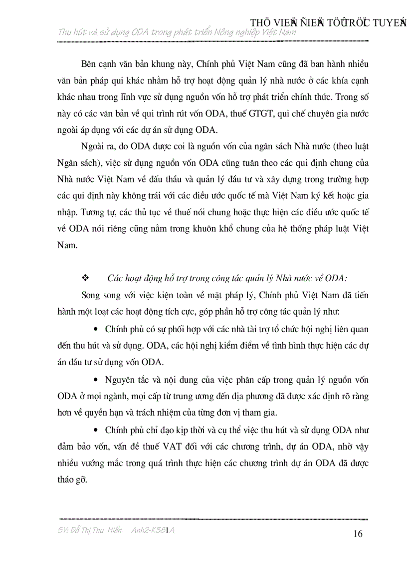 image for page Thu hút và sử dụng nguồn vốn hỗ trợ chính thức trong phát triển Nông nghiệp Việt Nam