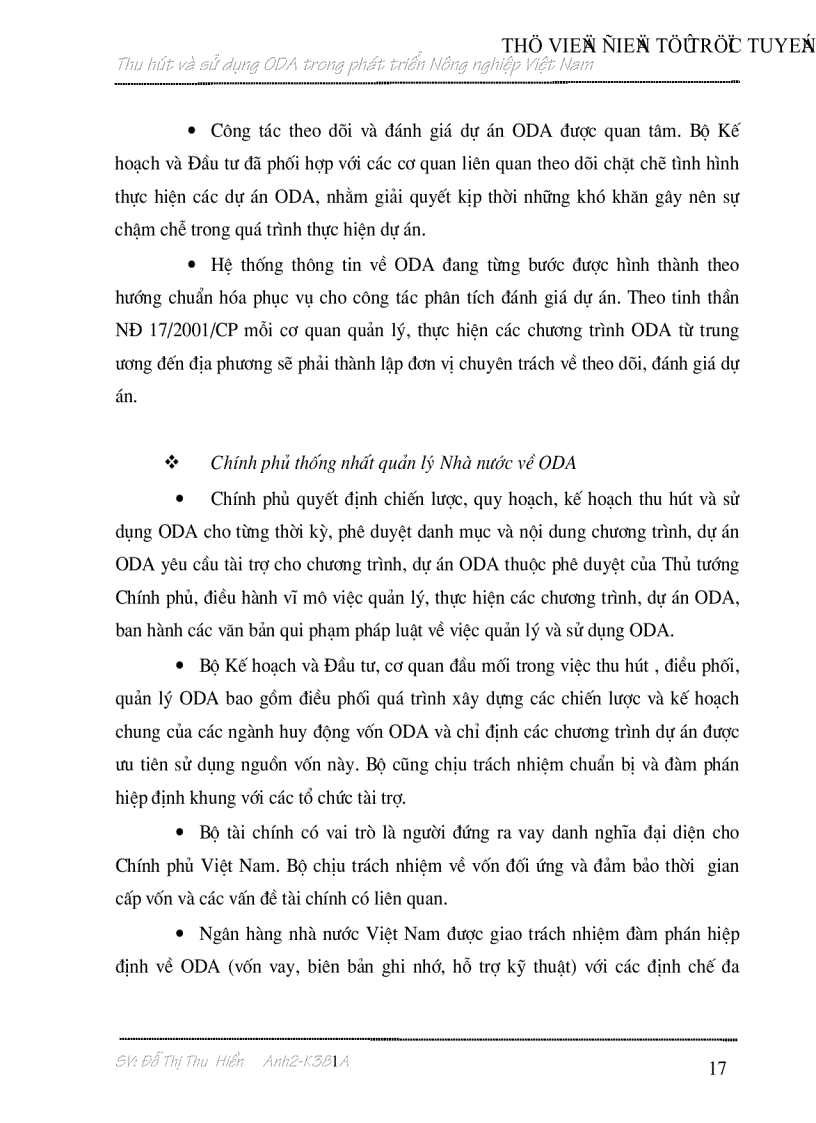image for page Thu hút và sử dụng nguồn vốn hỗ trợ chính thức trong phát triển Nông nghiệp Việt Nam