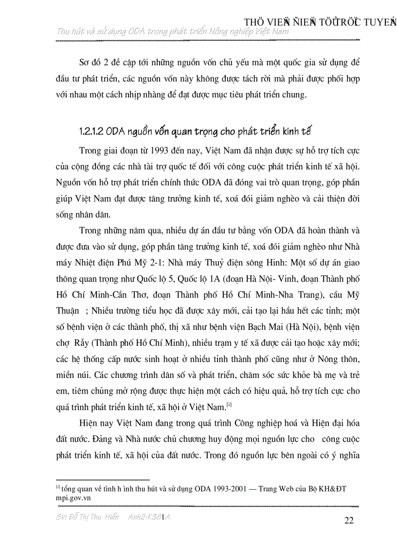 image for page Thu hút và sử dụng nguồn vốn hỗ trợ chính thức trong phát triển Nông nghiệp Việt Nam