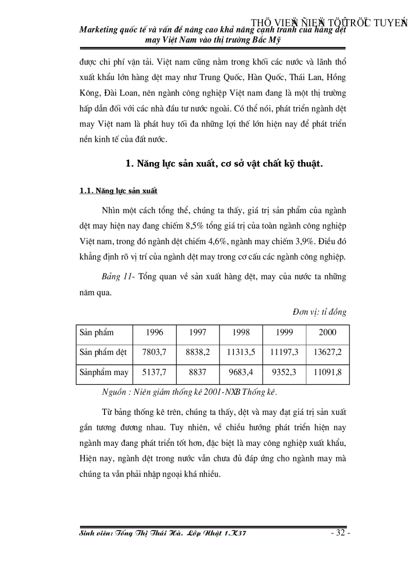 image for page Marketing quốc tế và vấn đề nâng cao khả năng cạnh tranh của hàng dệt may Việt Nam vào thị trường Bắc Mỹ