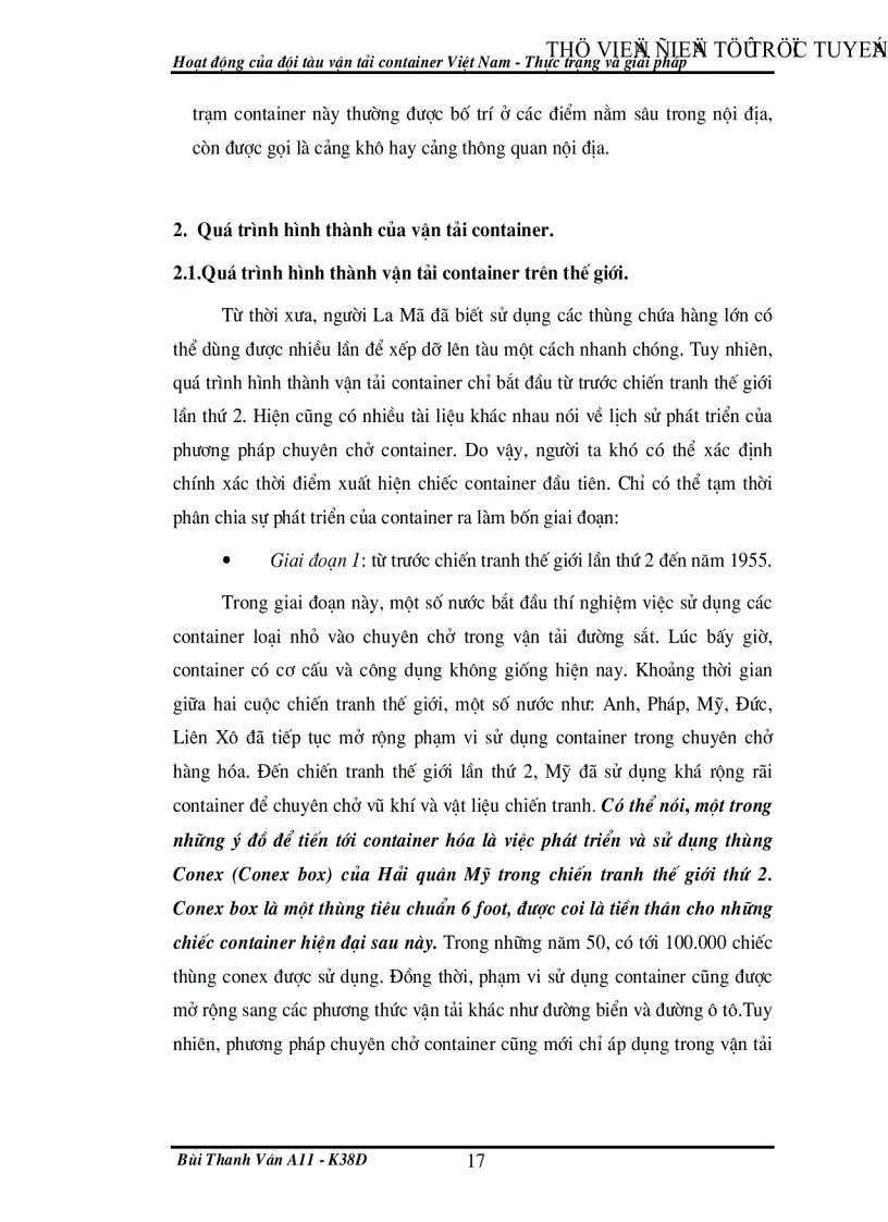 image for page Thực trạng của đội tàu container Việt Nam và đề xuất một số giải pháp nâng cao năng lực cạnh tranh của đội tàu container trong bối cảnh hội nhập khu vực và quốc tế