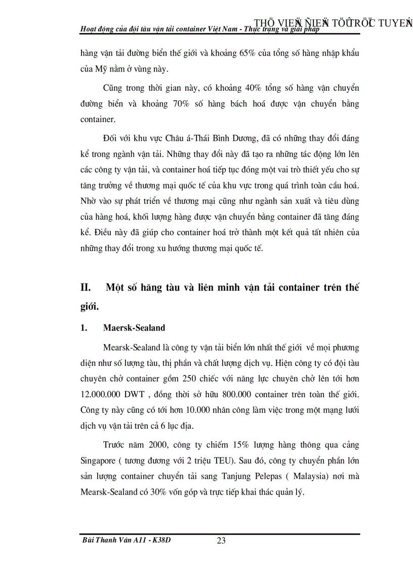 image for page Thực trạng của đội tàu container Việt Nam và đề xuất một số giải pháp nâng cao năng lực cạnh tranh của đội tàu container trong bối cảnh hội nhập khu vực và quốc tế