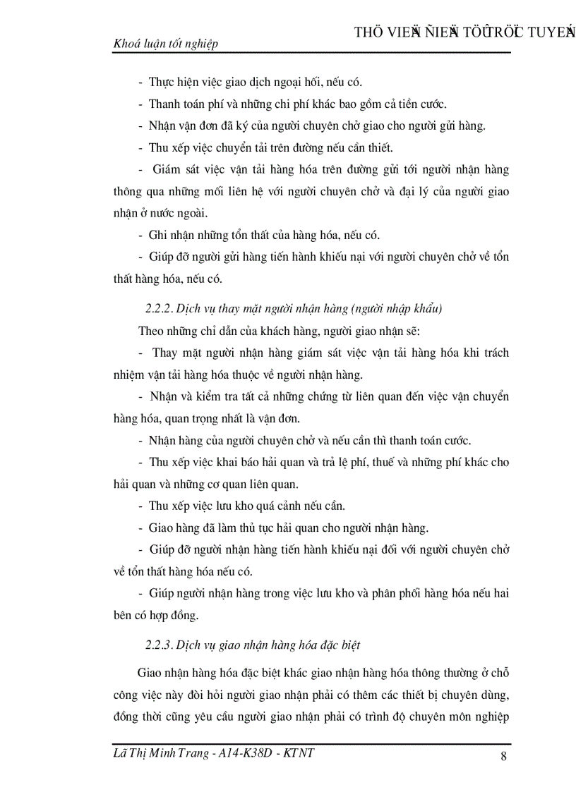 image for page Giao nhận hàng hóa quốc tế bằng đường biển tại Công ty giao nhận kho vận ngoại thương VIETRANS