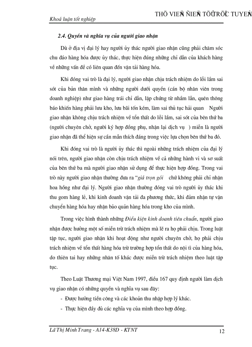 image for page Giao nhận hàng hóa quốc tế bằng đường biển tại Công ty giao nhận kho vận ngoại thương VIETRANS